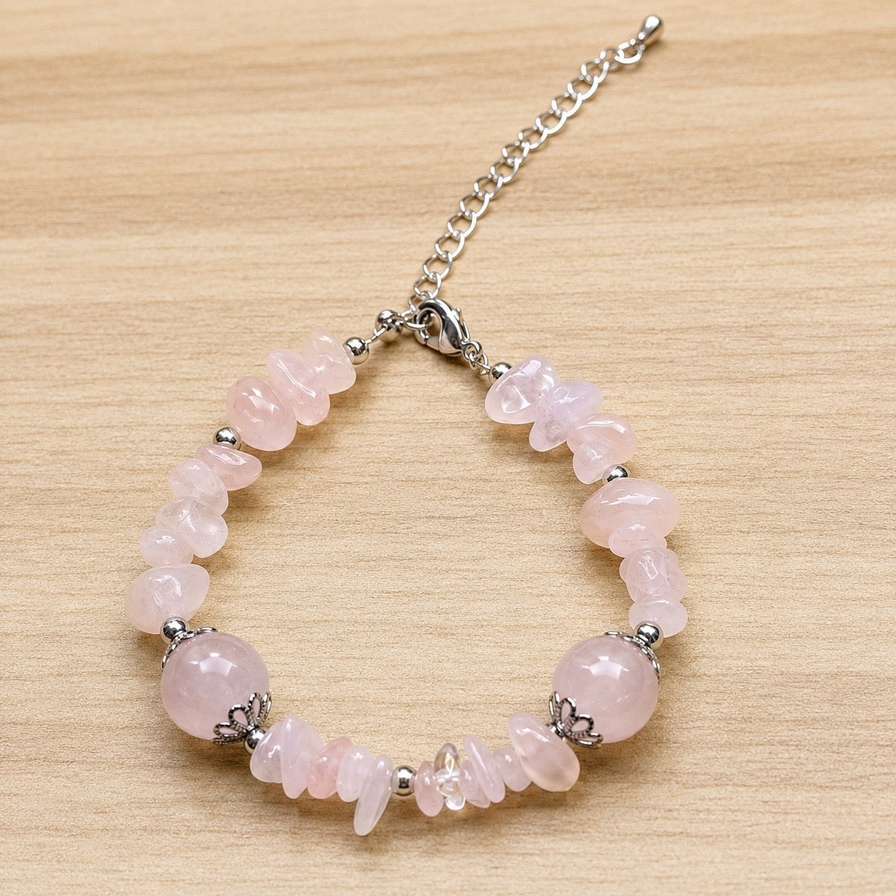 Vòng Mây Hồng | Rose Quartz